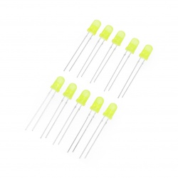 Dioda LED 5mm żółta - 10szt. - justPi