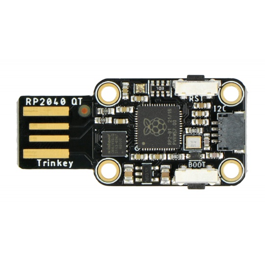 Trinkey QT2040 - плата з мікроконтролером RP2040 - USB - STEMMA QT - Adafruit 5056