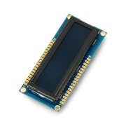Wyświetlacz LCD 2x16 znaków RGB negatyw + złącza