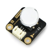 Gravity - LED Button - przycisk podświetlany diodą LED - żółty - DFRobot DFR0785-Y