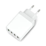 Ładowarka sieciowa 76-007 Blow - 4 x USB typu A / 2,4A - 5V - biała