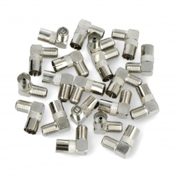 Złącze kątowe SAT F - metal...