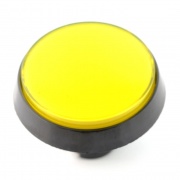 Big Push Button 6cm - żółty- pochyły