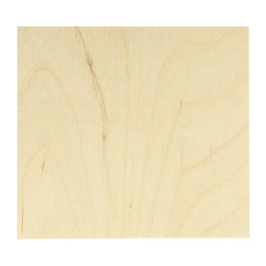 Березова фанера - 3 мм - формат 110x120 мм - 10 шт.