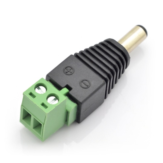 Штекер постійного струму 5,5/2,5 мм з швидкороз'ємним роз'ємом - 5 шт.