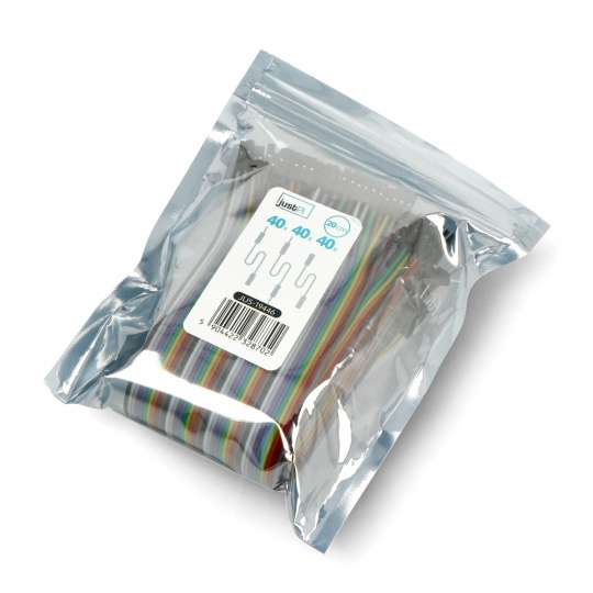 Набір з'єднувальних кабелів JustPi - 20 см 3x40 шт. m-m, f-f, m-f (120 шт.)