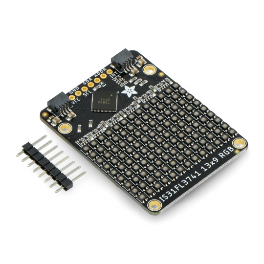 Драйвер RGB LED матриці - модуль з RGB LED матрицею з 117 діодів - IS31FL3741 - STEMMA QT / Qwiic - Adafruit 5201
