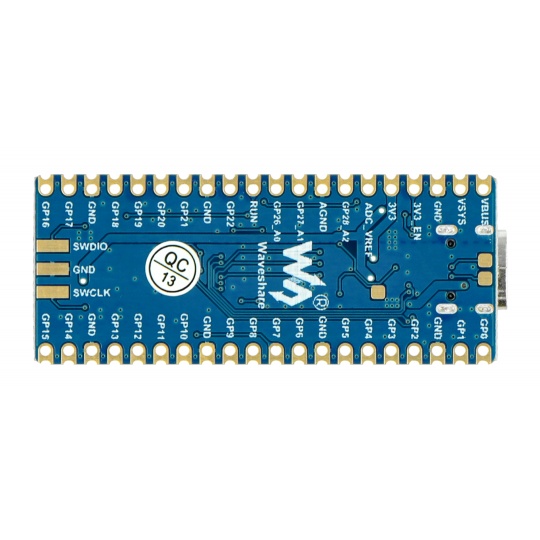 RP2040-Plus - плата з мікроконтролером RP2040 та додатковою флеш-пам'яттю - Waveshare 20290