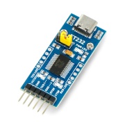 Konwerter USB-UART TTL FT232 - gniazdo USB typu C - Waveshare 20646