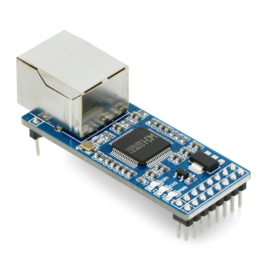 2-канальний конвертер UART в Ethernet - двоканальний конвертер UART в Ethernet - прозорий модуль передачі - Waveshare 20655