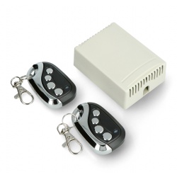 Zdalny sterownik 12V DC + piloty 433,92MHz - 2 kanały