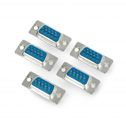 Gniazdo D-SUB 9 na przewód - 5szt.