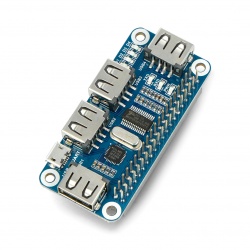 USB Hub Hat - 4-portowy hub - nakładka do Raspberry Pi 4B/3B+/3B/Ze...