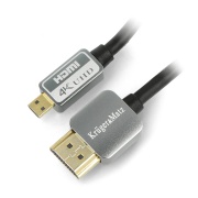Przewód, kabel Kruger&Matz microHDMI - HDMI - 1,8m