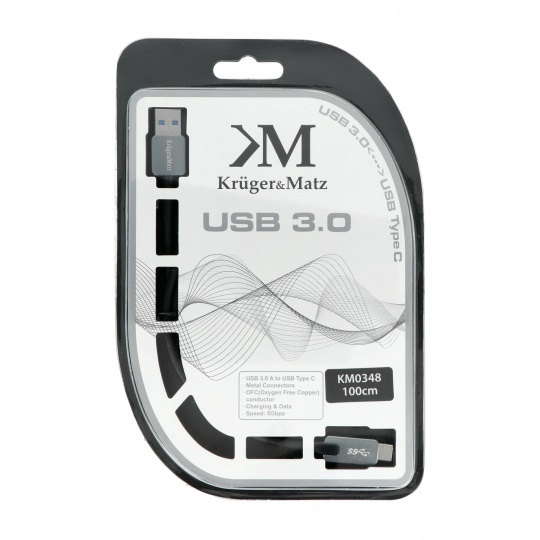 Кабель USB 3.0 A - USB C 5 Гбіт/с, 1 м