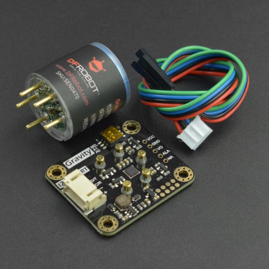 Гравітація - Датчик діоксиду сірки SO2 - I2C / UART - Заводське калібрування - DFRobot SEN0470