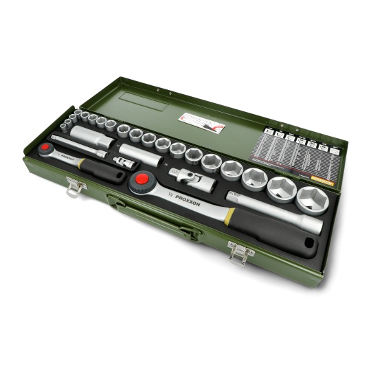 Набір торцевих ключів Proxxon PR23020 - 1/2'' і 1/4'' - 27 елементів