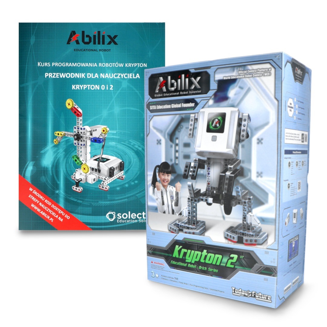 Abilix Krypton 2 V2 EDU - robot edukacyjny STEM - 72MHz / 745 klocków do budowy 29 projektów z instrukcjami PL