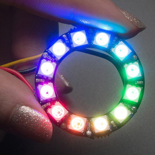 NeoPixel Ring - RGB світлодіодне кільце 12xWS2812 - Adafruit 1643