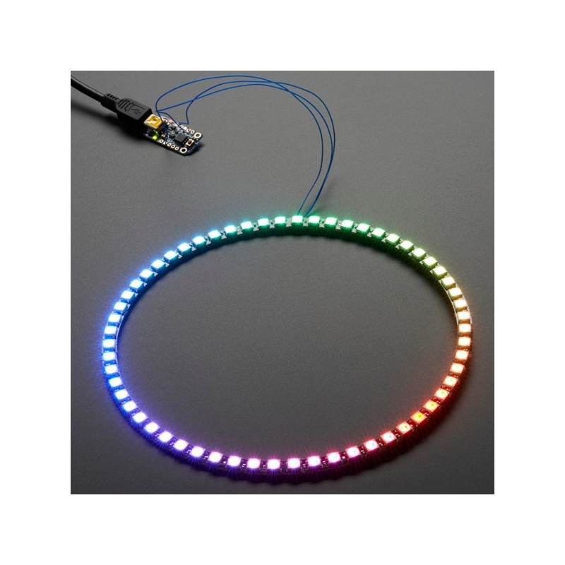Adafruit NeoPixel 1/4 Ring - ćwiartka pierścienia LED RGB 15 x WS2812 5050