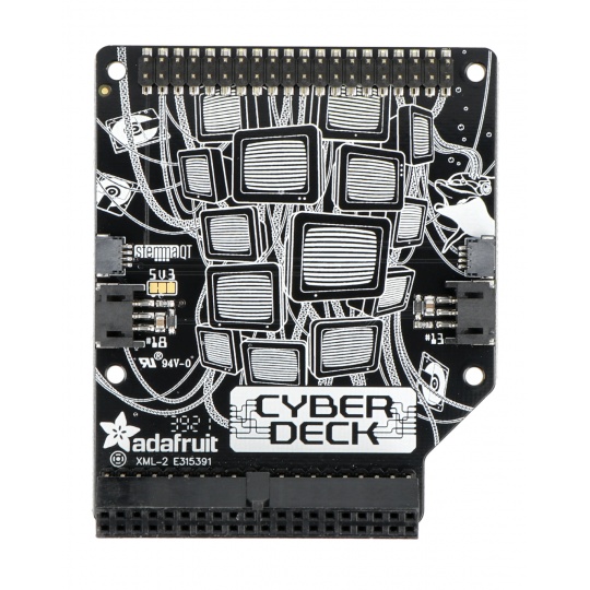 Adafruit Cyberdeck HAT - адаптер GPIO для Raspberry Pi 400 - Adafruit 4863