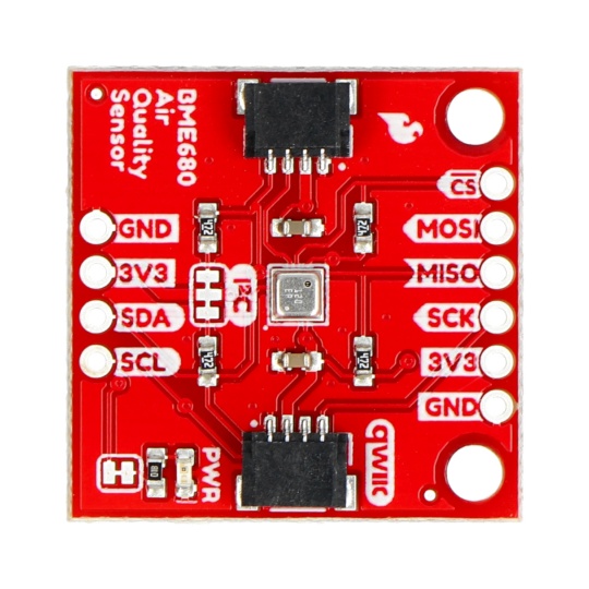 Роз'єм для датчика навколишнього середовища SparkFun - BME680 - Датчик температури, вологості, тиску та повітря - SparkFun SEN-164