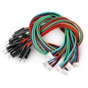 Gravity - zestaw przewodów połączeniowych I2C/UART - 4-pinowy wtyk męski PH2.0 - 30cm - 10szt. - DFRobot FIT0898