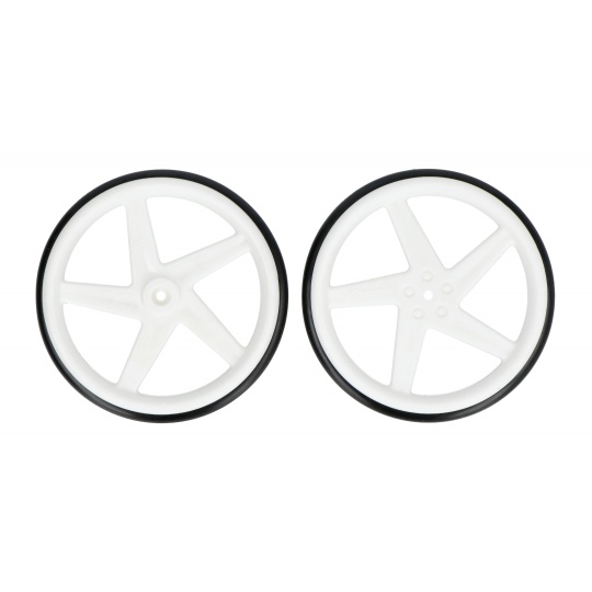 Білі колеса - 2 шт. - для сервоприводу FS90R - Kitronik 2593-SV