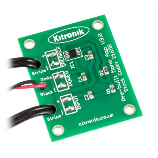 Mono Amplifier V3.0 Pre-built - набір для збірки підсилювача - Kitronik 2165B