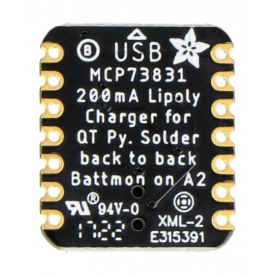 Зарядний пристрій BFF - Модуль зарядки Li-Pol/Li-Ion - додатковий компонент для QT Py - Adafruit 5397