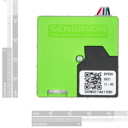 Датчик пилу/чистоти повітря PM1.0 / PM2.5 / PM4 / PM10 - SPS30 - UART/I2C - SparkFun SEN-15103