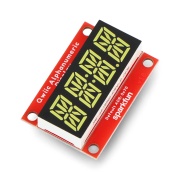 SparkFun Alphanumeric Display - wyświetlacz alfanumerycznych - biały - Qwiic - SparkFun COM-18565