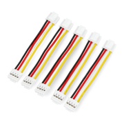 Grove - zestaw 5 przewodów żeńsko-żeńskich 4-pin - 2mm / 5cm z zatrzaskiem