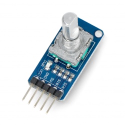 Czujnik obrotu, impulsator, enkoder z przyciskiem - moduł - Wavesha...