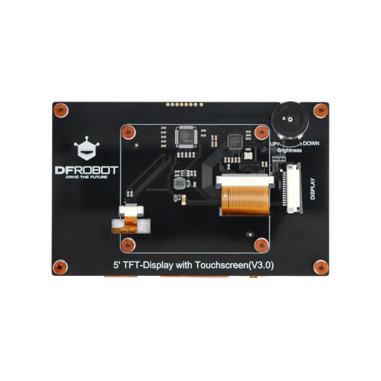 Сенсорный экран DFRobot V3.0 — емкостный 5-дюймовый 800x480 пикселей DSI для Raspberry Pi 4B/3B+/3B/2B