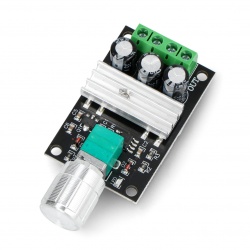 Prosty sterownik silnika DC 28V/3A - moduł z gałką