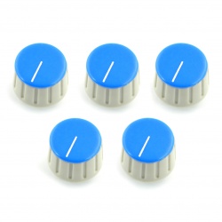 Gałka potencjometru GS18 szaro-niebieska - 6/18mm - 5 szt.