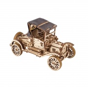 Samochód Retro UGR-T - model mechaniczny do składania - fornir - 337 elementów - Ugearsmodels