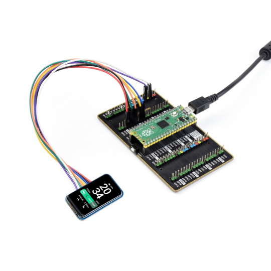 1,47-дюймовий IPS РК-дисплей 172x320 пікселів - SPI - заокруглений - Waveshare 22224