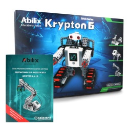 Abilix Krypton 6 V2 EDU - robot edukacyjny STEM - 1,3GHz / 1154 klocków do budowy 36 projektów z instrukcjami + przewodnik