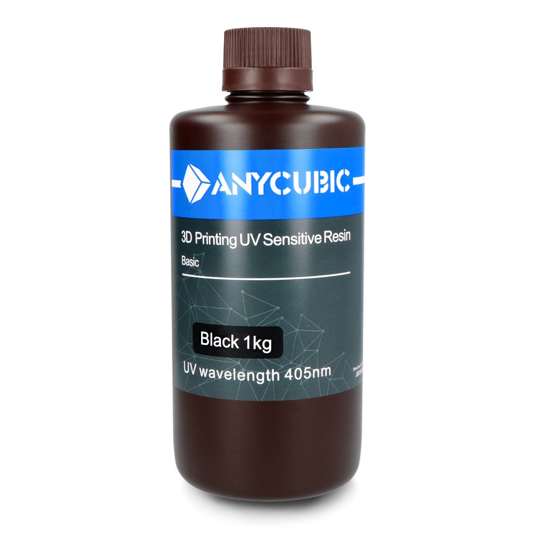 Żywica do drukarki 3D - Anycubic 3D Printing UV Sensitive Resin Basic 1L - Black