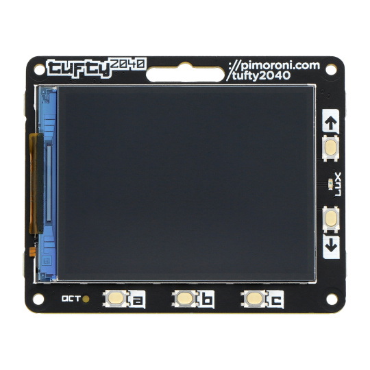 Tufty 2040 - плата з RP2040 та 2.4'' TFT LCD дисплеєм - PiMoroni PIM624