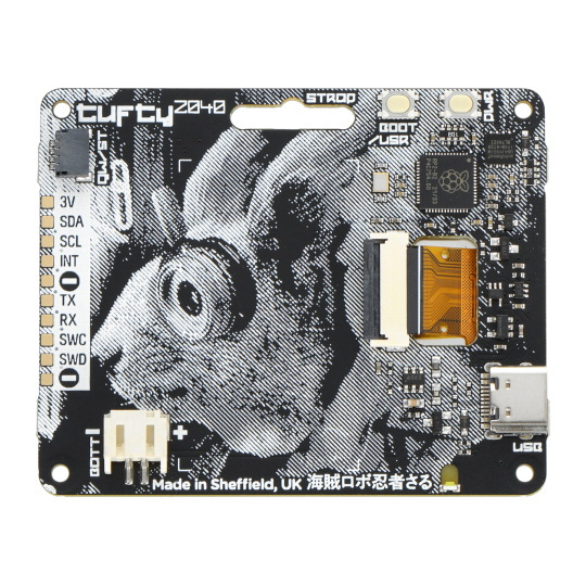 Tufty 2040 - плата з RP2040 та 2.4'' TFT LCD дисплеєм + аксесуари - PiMoroni PIM636