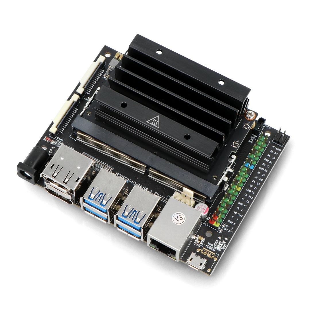 Nvidia Jetson Nano Dev Kit - ARM Cortex A57 4x 1,43GHz, Nvidia Maxwell + 4GB RAM + 16GB eMMC - Waveshare 21802