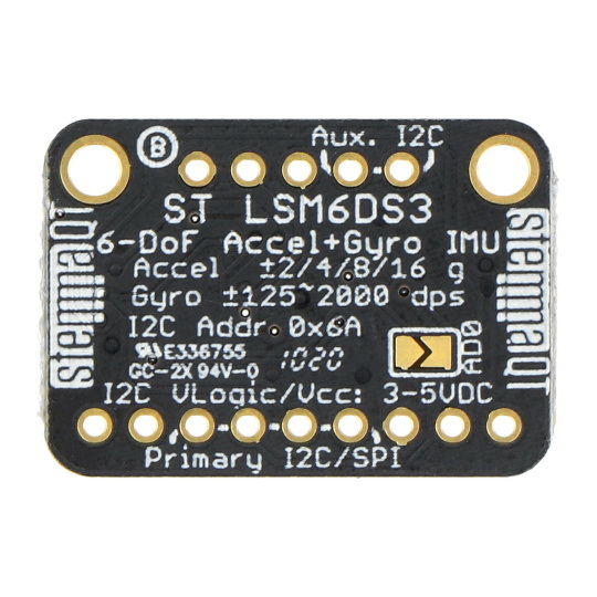 LSM6DS3TR-C 6-DoF IMU - 3-осьовий акселерометр та гіроскоп - Adafruit 4503