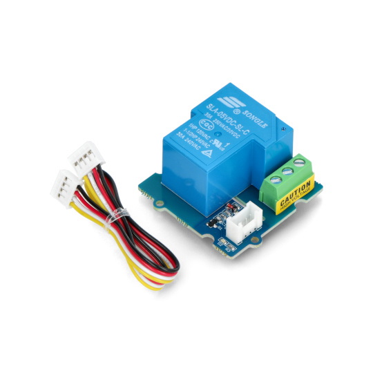 Grove - 1-канальне реле - контакти 30A-250VAC/30VDC - котушка 5V
