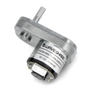 Silnik DC 12V 240RPM typu L z przekładnią metalową - magnetyczny enkoder Halla - Waveshare 22346