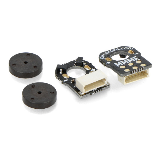 Мікрометалевий енкодер двигуна - магнітний енкодер для мікродвигунів - прямий - 2 шт. - Pimoroni PIM604