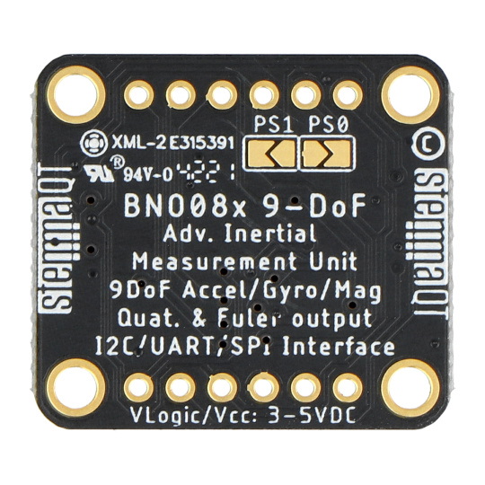 BNO085 9-DOF IMU Fusion Breakout - 3-осевой акселерометр, гироскоп и магнитометр - Adafruit 4754