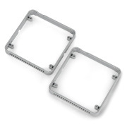 Plastic Frame - plastikowa ramka do prototypowania modułów M5Stack - szara - 2 sztuki - M5Stack A119